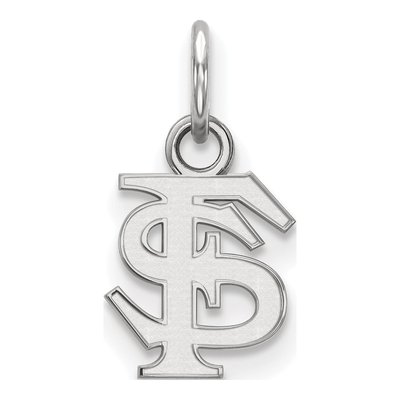 Florida State University 10K White Gold Extra Small Pendant
