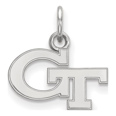 Georgia Institute of Technology 10K White Gold G-T Extra Small Pendant