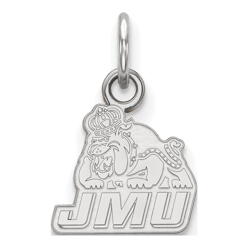 James Madison University 10K White Gold Extra Small Pendant