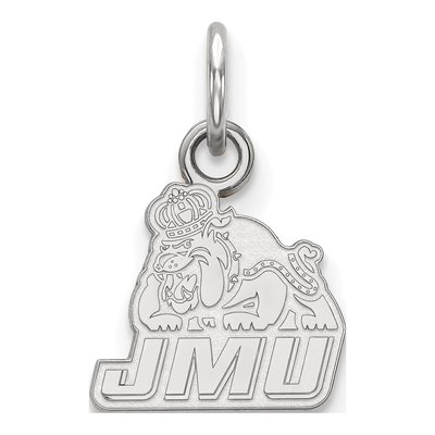 James Madison University 10K White Gold Extra Small Pendant