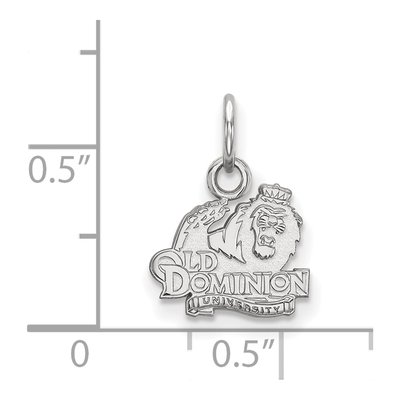 Old Dominion University 10K White Gold Extra Small Pendant – view 2