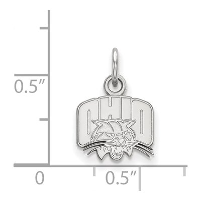 Ohio University 10K White Gold Extra Small Pendant – view 2