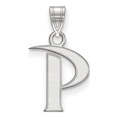 Pepperdine University 10K White Gold Small Letter P Pendant