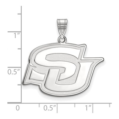 Southern University 10K White Gold Jaguars Large Pendant – view 3