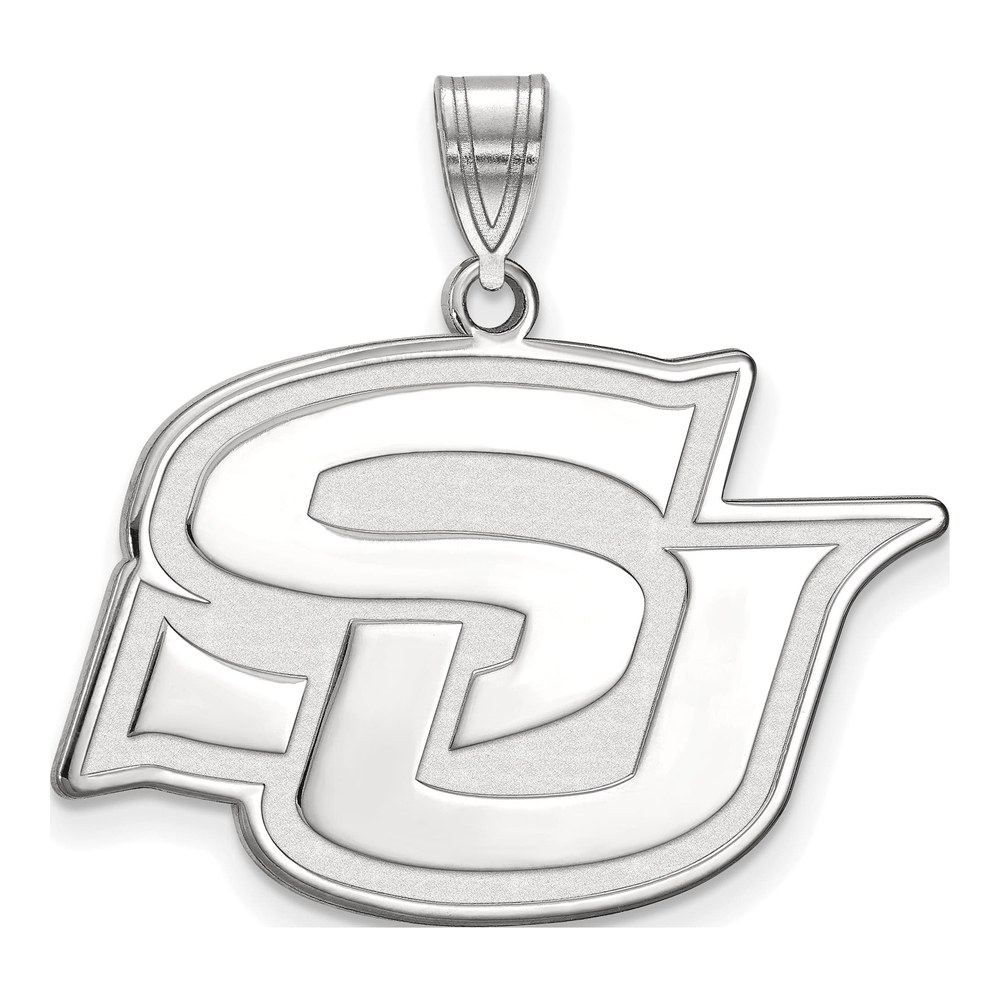 Southern University 10K White Gold Jaguars Large Pendant