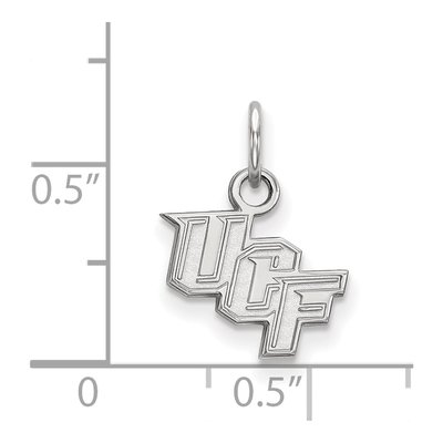 University of Central Florida 10K White Gold U-C-F Extra Small Pendant – view 2