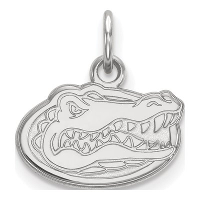 University of Florida 10K White Gold Gator Extra Small Pendant