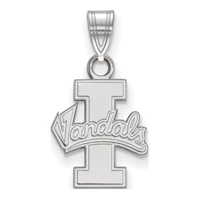 University of Idaho 10K White Gold Vandals Small Pendant