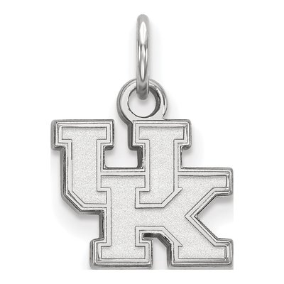 University of Kentucky 10K White Gold U-K Extra Small Pendant
