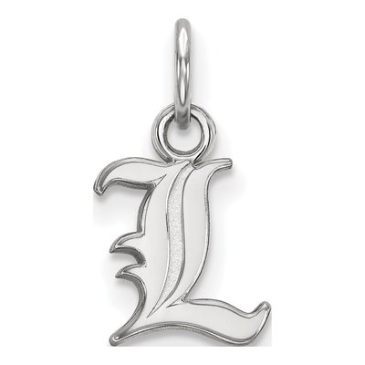 University of Louisville 10K White Gold Extra Small Letter L Pendant