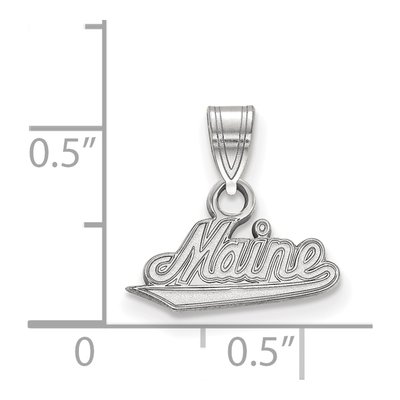 University of Maine 10K White Gold Small Pendant – view 2