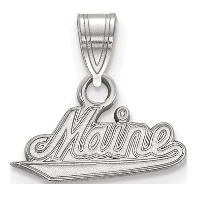 University of Maine 10K White Gold Small Pendant