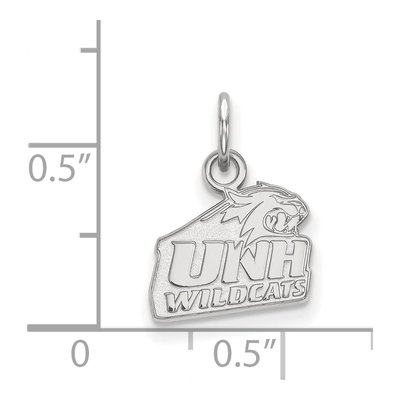 University of New Hampshire 10K White Gold Extra Small Pendant – view 2