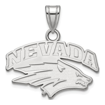 University of Nevada 10K White Gold Small Reno Pendant