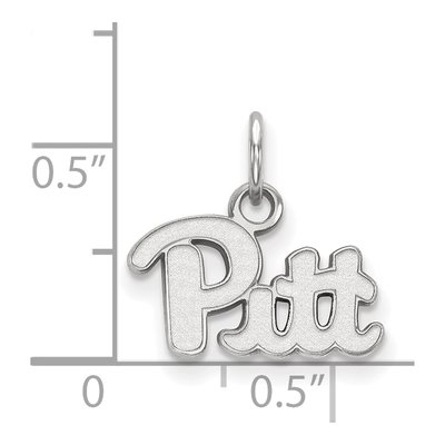University of Pittsburgh 10K White Gold Of Extra Small Pendant – view 2