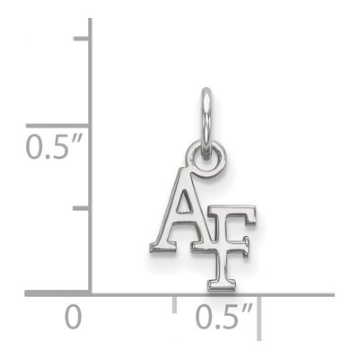 United States Air Force Academy 10K White Gold A-F Extra Small Pendant – view 2