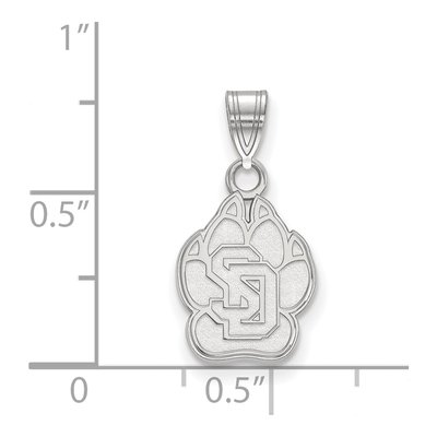 University of South Dakota 10K White Gold Small Pendant – view 2