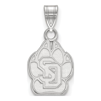 University of South Dakota 10K White Gold Small Pendant