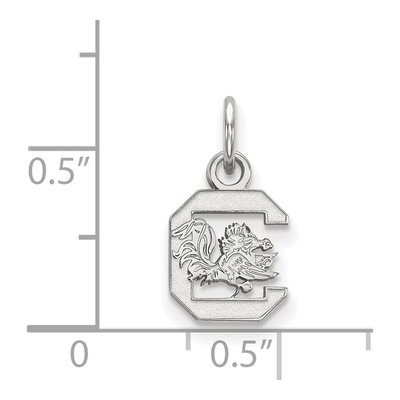 University of South Carolina 10K White Gold Of Extra Small Pendant – view 2