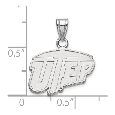 University of Texas at El Paso 10K White Gold Small Pendant – view 2