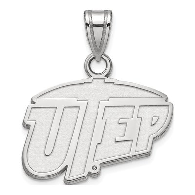 University of Texas at El Paso 10K White Gold Small Pendant