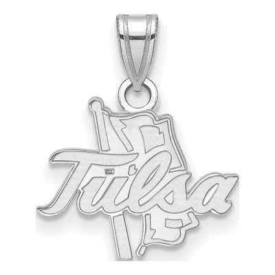 University of Tulsa 10K White Gold Small Pendant
