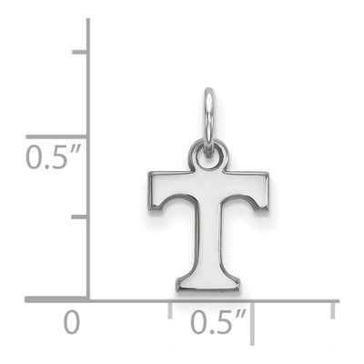 University of Tennessee 10K White Gold Extra Small Letter T Pendant – view 2