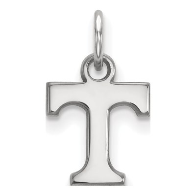 University of Tennessee 10K White Gold Extra Small Letter T Pendant