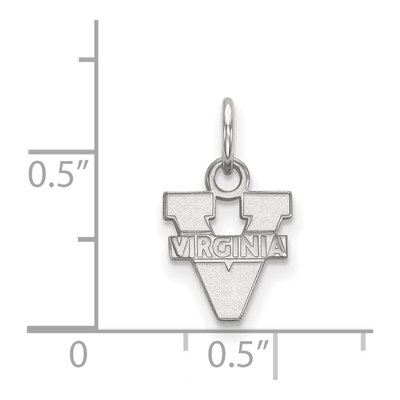 University of Virginia 10K White Gold Extra Small Pendant – view 2