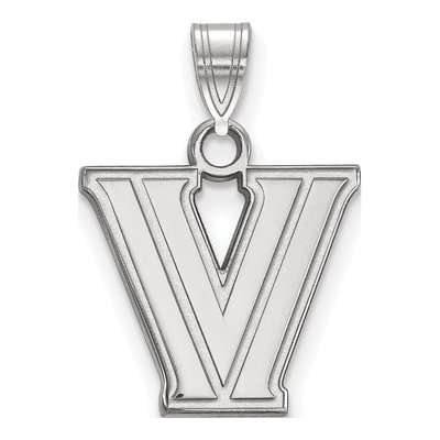 Villanova University 10K White Gold Small Letter V Pendant