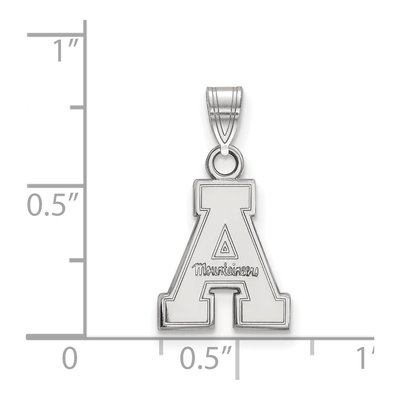 Appalachian State University 10K White Gold Small Pendant – view 2