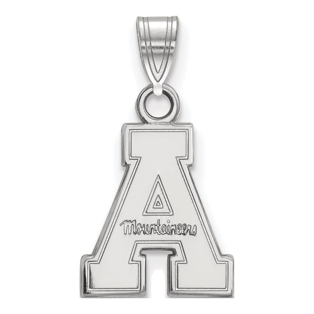 Appalachian State University 10K White Gold Small Pendant