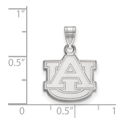 Auburn University 10K White Gold A-U Small Pendant – view 2