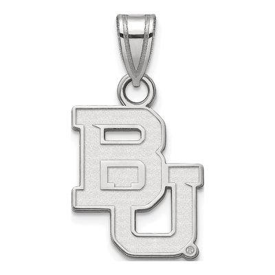 Baylor University 10K White Gold Bears Small Pendant