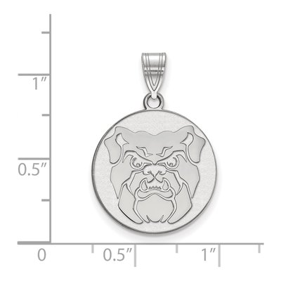 Butler University 10K White Gold Bulldog Large Pendant – view 2