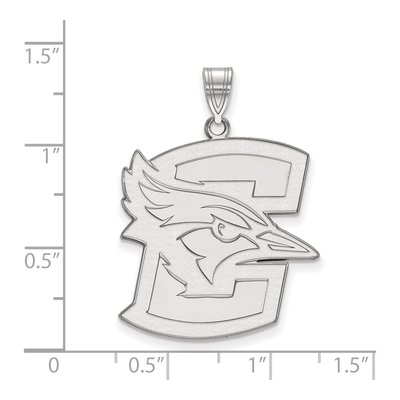 Creighton University 10K White Gold Extra Large Bluejay Pendant – view 2