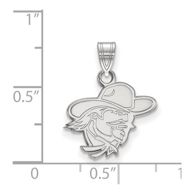 Eastern Kentucky University 10K White Gold Small EKU Pendant – view 2