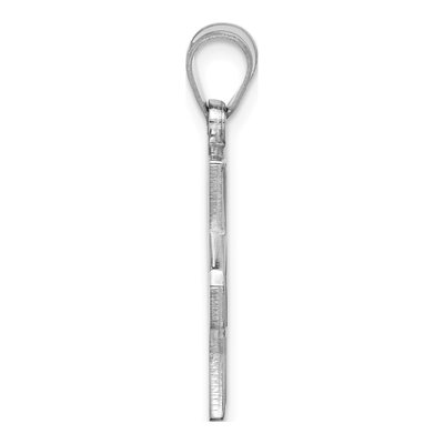 Indiana State University 10K White Gold Large Sycamores Pendant – view 2