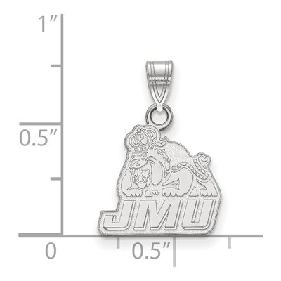 James Madison University 10K White Gold Small Pendant – view 2