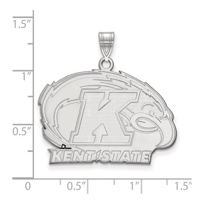 Kent State University 10K White Gold Large Pendant – view 2