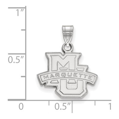 Marquette University 10K White Gold Small Pendant – view 2
