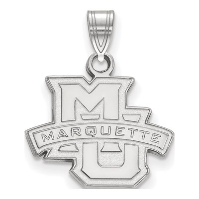 Marquette University 10K White Gold Small Pendant