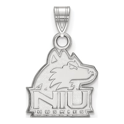Northern Illinois University 10K White Gold N-I-U Huskies Small Pendant