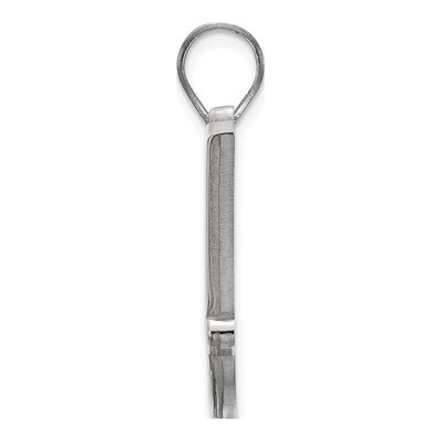 Oklahoma State University 10K White Gold Small O-S-U Pendant – view 2