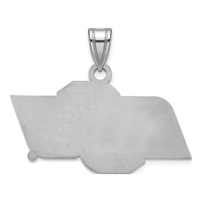 Oklahoma State University 10K White Gold Small O-S-U Pendant – view 3