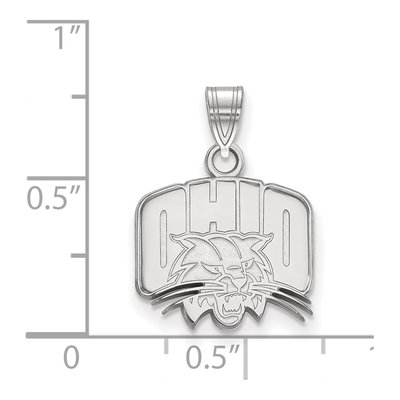 Ohio University 10K White Gold Small Pendant – view 2