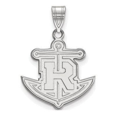 Rollins College 10K White Gold Anchor Large Pendant