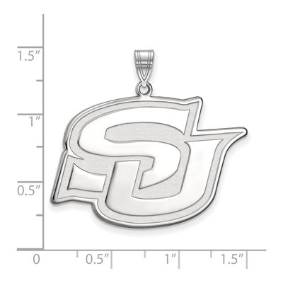 Southern University 10K White Gold Jaguars Extra Large Pendant – view 3