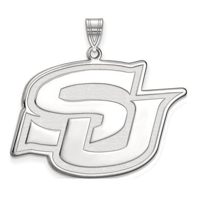 Southern University 10K White Gold Jaguars Extra Large Pendant