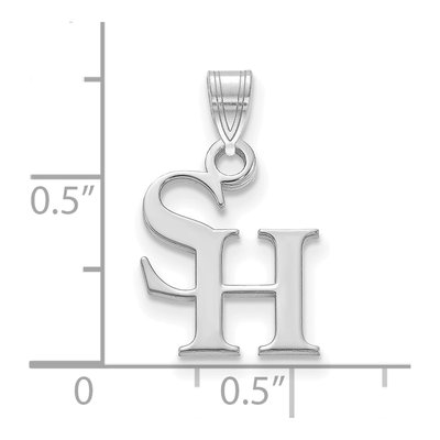 Sam Houston State University 10K White Gold Small Pendant – view 2